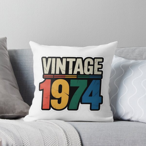 Item preview, VINTAGE 1974 Retro Birthday Text designed and sold by NiftyWrx.
