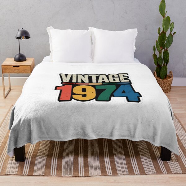 Item preview, VINTAGE 1974 Retro Birthday Text designed and sold by NiftyWrx.