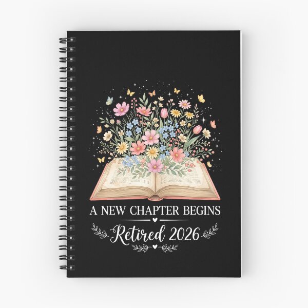 Item preview, A New Chapter Begins Retired 2026 Floral Book Tee designed and sold by SofenArt.