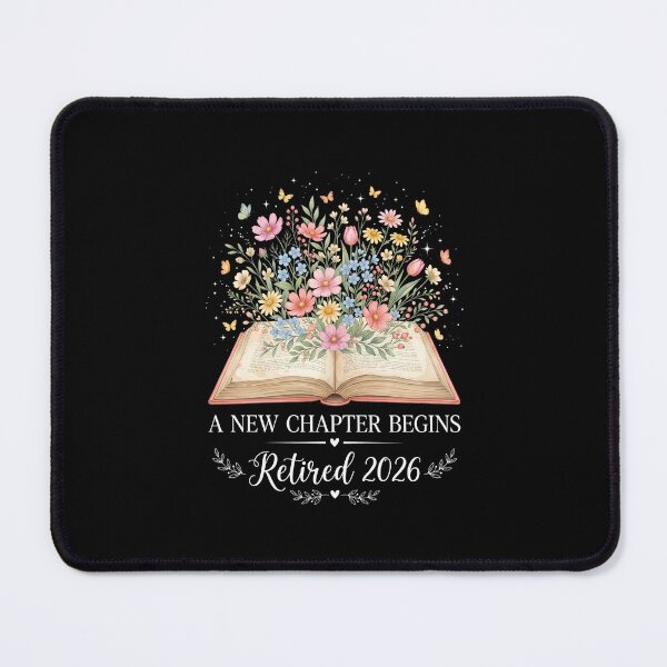 Item preview, A New Chapter Begins Retired 2026 Floral Book Tee designed and sold by SofenArt.
