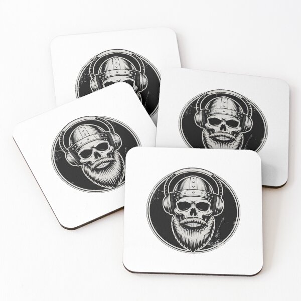 Item preview, Viking Skull with Headphones designed and sold by NiftyWrx.