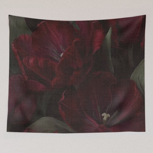 Item preview, Elegant Red Flowers Pattern designed and sold by ZedColors.