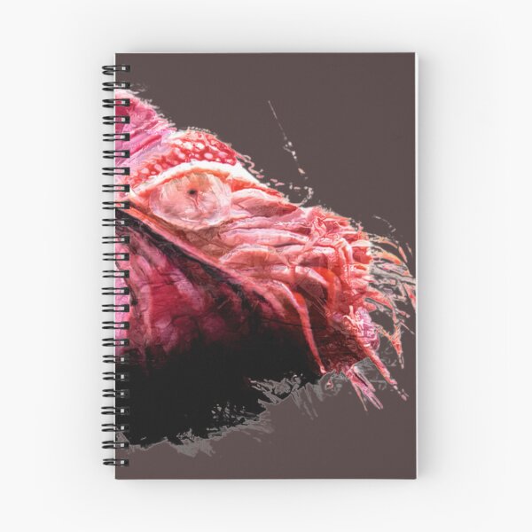 Item preview, Red Nautilus Shell Dark Coastal Print designed and sold by WhiteBreeze.