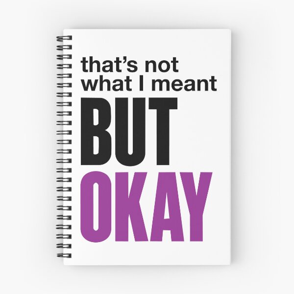 Item preview, That’s Not What I Meant But Okay – Sarcastic Designer Quote, Freelancer Humor Sticker designed and sold by WhiteRabitDesigns.