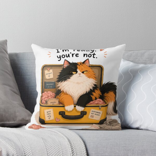 Item preview, I’m Ready, You’re Not / Cozy Calico Self Care designed and sold by ValentynaTyshenkoArt.