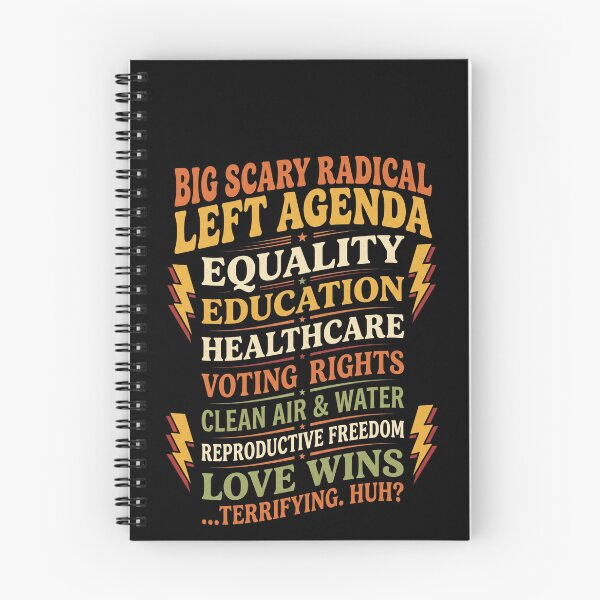 Item preview, Big Scary Radical Left Agenda Funny Progressive Tee designed and sold by SofenArt.