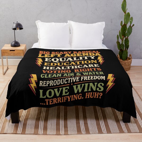 Item preview, Big Scary Radical Left Agenda Funny Progressive Tee designed and sold by SofenArt.