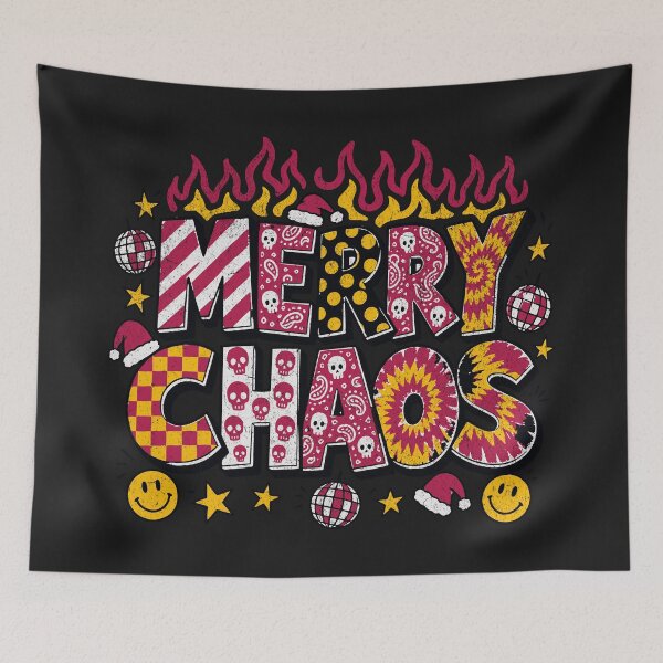 Item preview, Merry Chaos Retro Christmas designed and sold by AwesomeBeyondLimits.