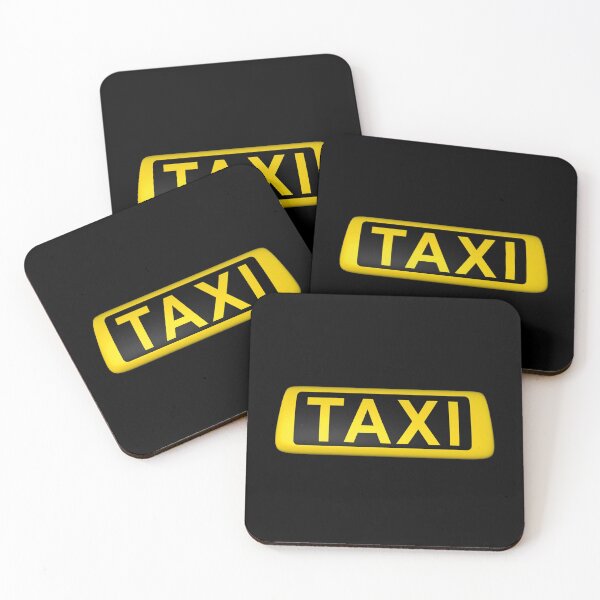 Item preview, taxi driver sign in black and yellow designed and sold by portrait4you.