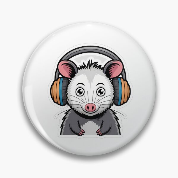Item preview, Possum in Headphones designed and sold by NiftyWrx.