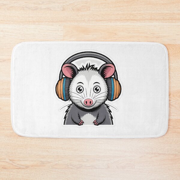 Item preview, Possum in Headphones designed and sold by NiftyWrx.