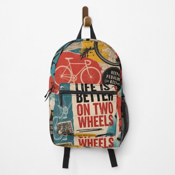 Item preview, PEDAL COLLAGE — Vibrant Bicycle Art Poster (Vintage + Modern) designed and sold by Jandedan.