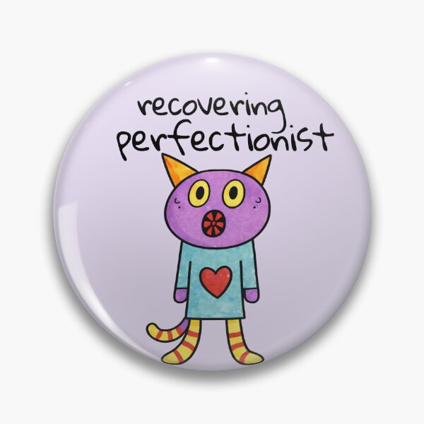 Item preview, Recovering Perfectionist Cute Anxiety Cat designed and sold by SoftBeing.