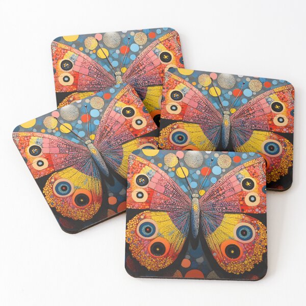 Item preview, Bold Polka Dot Butterfly, Neon Colors Pop Art Illustration designed and sold by daila70.