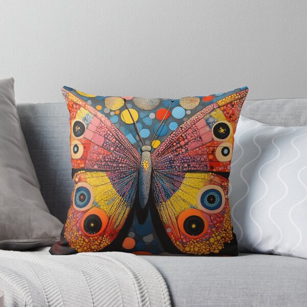 Item preview, Bold Polka Dot Butterfly, Neon Colors Pop Art Illustration designed and sold by daila70.