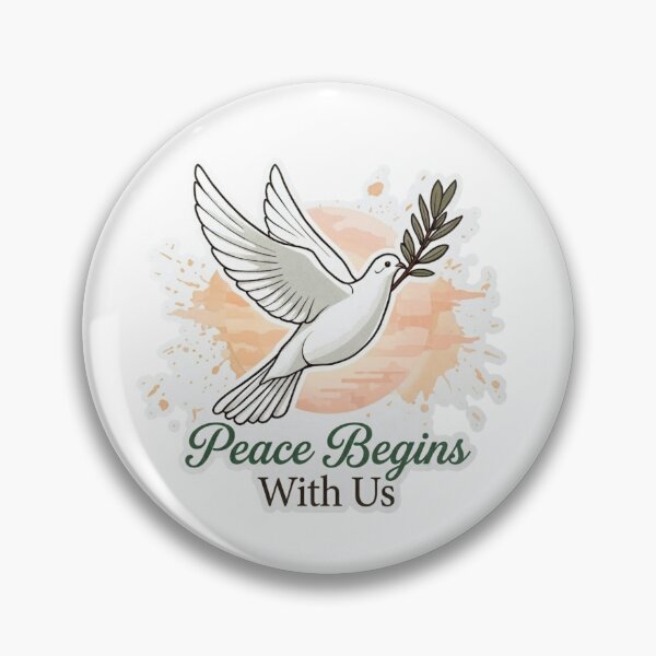 Item preview, Peace Begins With Us Dove Shirt World Peace Day Gift Inspirational Nature Lover Tee designed and sold by Sky-bully.