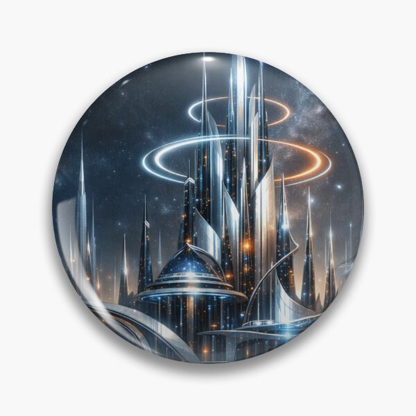 Item preview, A shimmering future metropolis awakens designed and sold by Sigtrix.