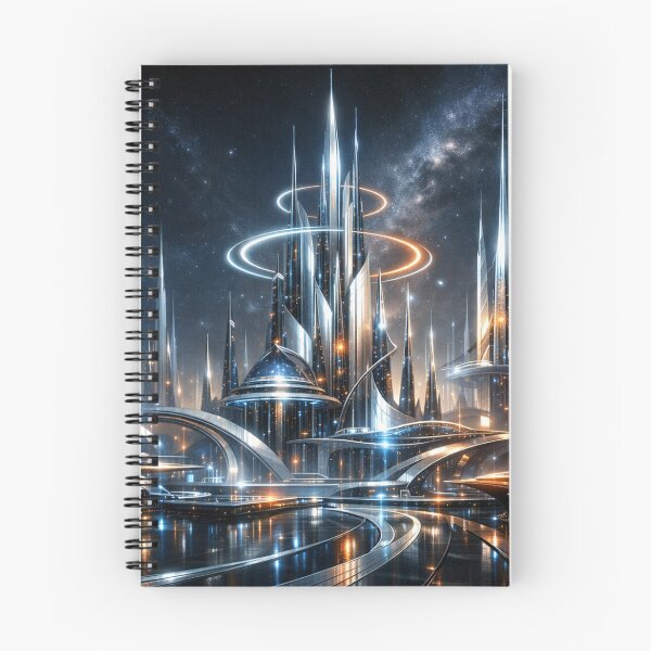 Item preview, A shimmering future metropolis awakens designed and sold by Sigtrix.