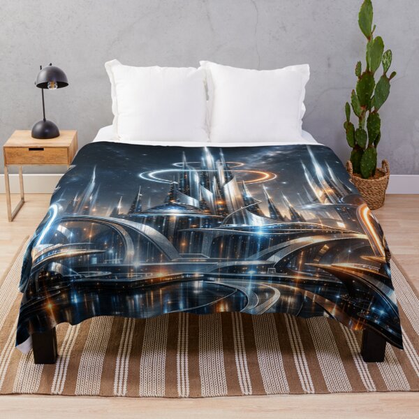Item preview, A shimmering future metropolis awakens designed and sold by Sigtrix.