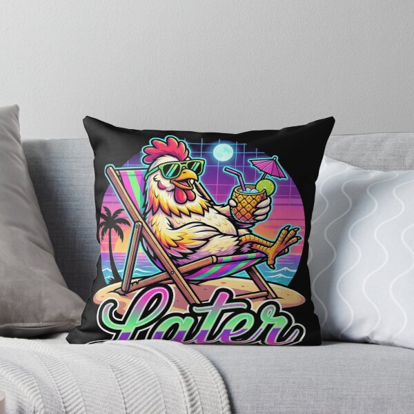 Item preview, Later Funny Chicken Vacation Relaxation designed and sold by SofenArt.