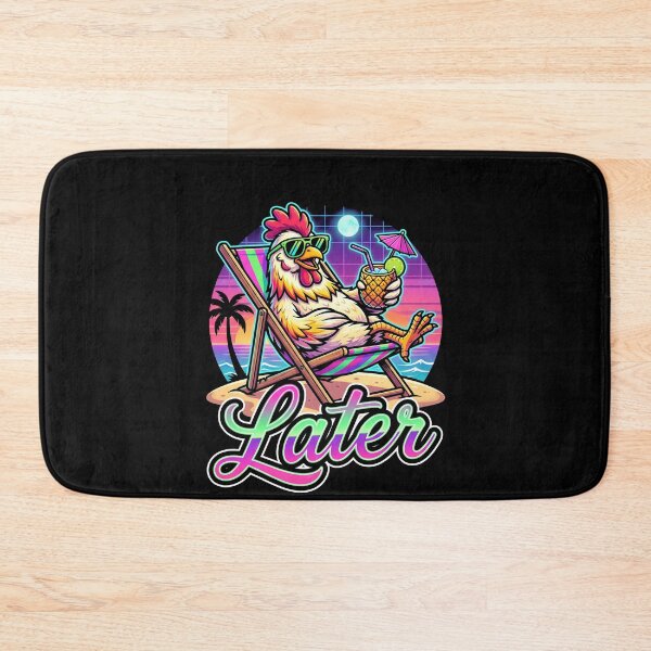 Item preview, Later Funny Chicken Vacation Relaxation designed and sold by SofenArt.