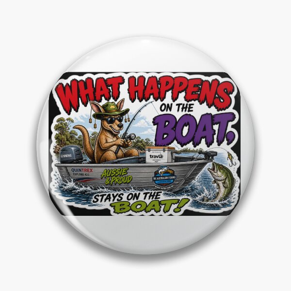 Item preview, What Happens on the Boat sticker designed and sold by Petcam.