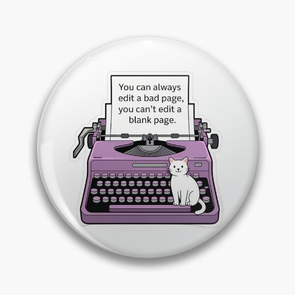 Item preview, Cat on Typewriter Quote designed and sold by NiftyWrx.