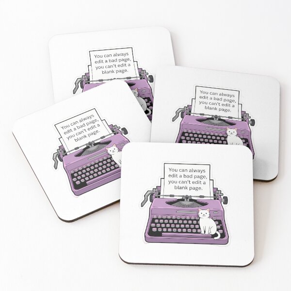 Item preview, Cat on Typewriter Quote designed and sold by NiftyWrx.