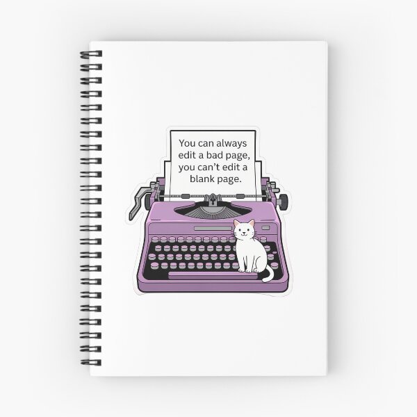 Item preview, Cat on Typewriter Quote designed and sold by NiftyWrx.