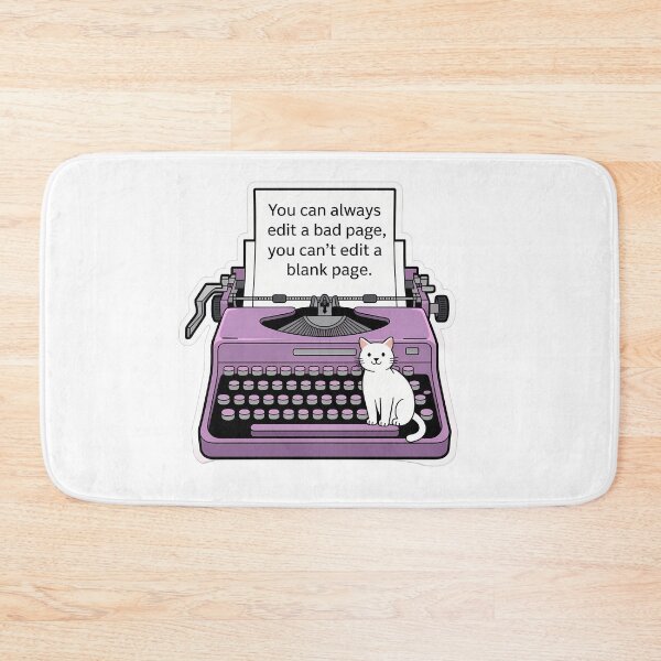 Item preview, Cat on Typewriter Quote designed and sold by NiftyWrx.