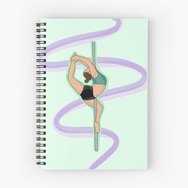 Item preview, Pole dancer artwork in green & purple  designed and sold by BaRozen.