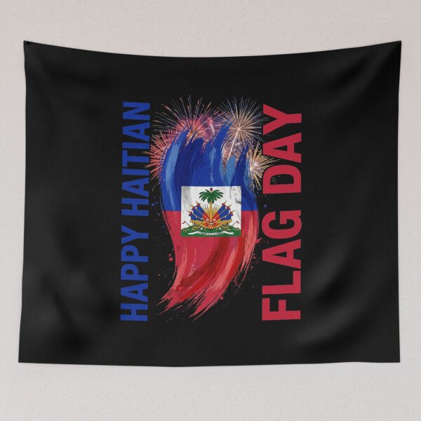 Item preview, Happy Haitian Flag Day Haitian Pride Patriotism designed and sold by SofenArt.