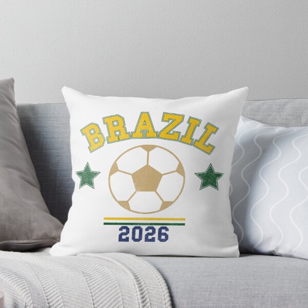 Aperçu de l'œuvre Brésil 2026 — T-shirt de football vintage créée et vendue par C & T ArtLab.