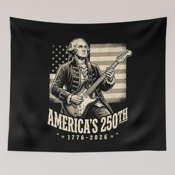 Item preview, Americas 250th 1776 2026 Colonial Patriot Guitar Tee designed and sold by SofenArt.