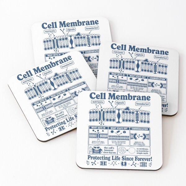 Item preview, Cell Membrane Diagram For Curious Biology Minds designed and sold by FreshVibe Prints.