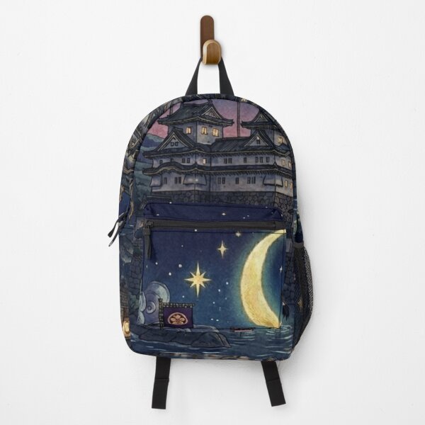 Item preview, Mystical Moonlit Japanese Castle: Ukiyo-e Night designed and sold by Kokeshidreams.