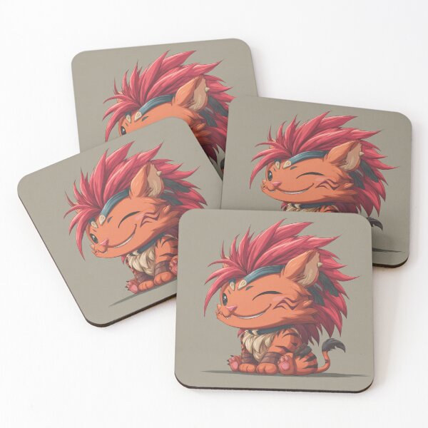 Item preview, Chibi Flame‑Tail Beast | Cute Tribal Fantasy Creature designed and sold by MyChibiArts.