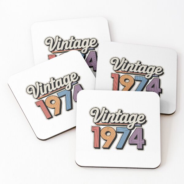 Item preview, VINTAGE 1974 Retro Text designed and sold by NiftyWrx.