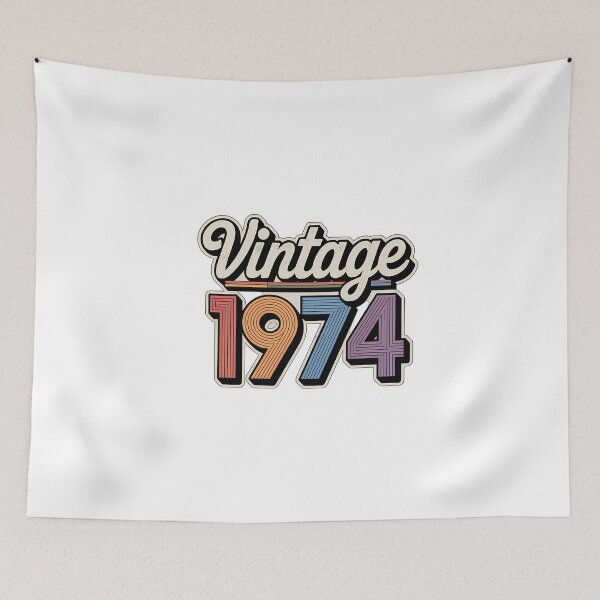 Item preview, VINTAGE 1974 Retro Text designed and sold by NiftyWrx.
