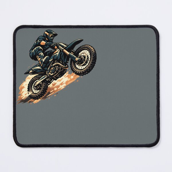 Item preview, Insane Motocross Air Jump – Dark Blue Dirt Bike designed and sold by SilentPowerArt.