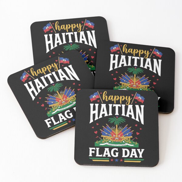 Item preview, Happy Haitian Flag Day Haiti Crest Flags May 18 Tee designed and sold by SofenArt.