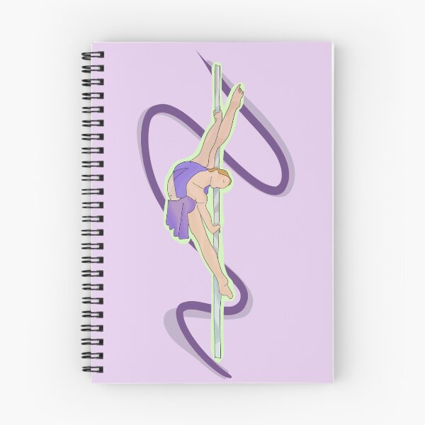 Item preview, Pole dancer artwork in purple & green designed and sold by BaRozen.