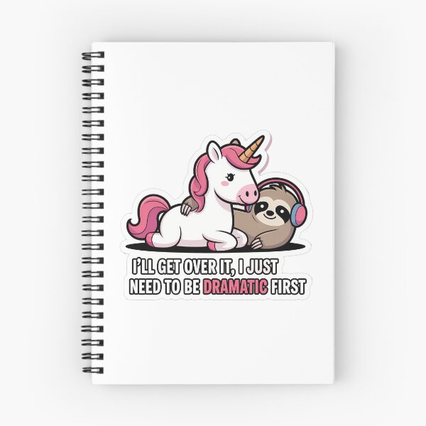 Item preview, Dramatic Unicorn and Sloth designed and sold by NiftyWrx.