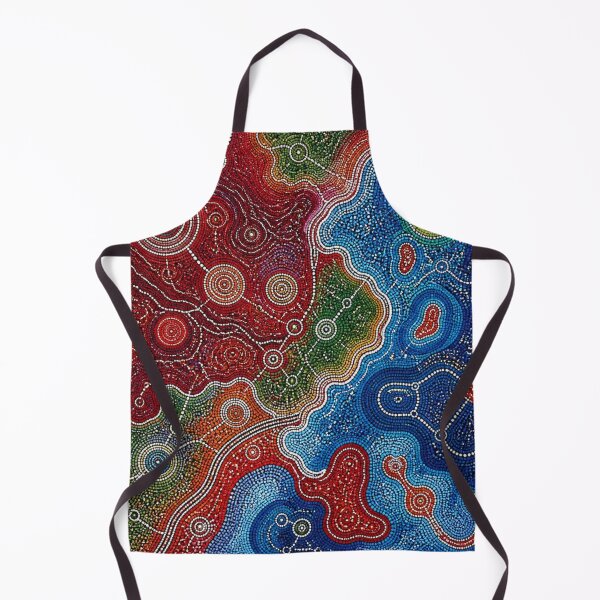 Item preview, Aboriginal Inspired Dot Art - Lava and Water Circular Epicenters designed and sold by GrinGalore.