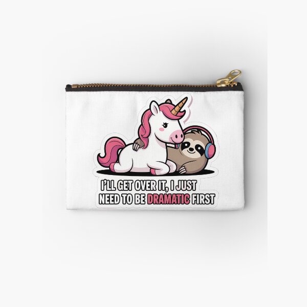 Item preview, Dramatic Unicorn and Sloth designed and sold by NiftyWrx.