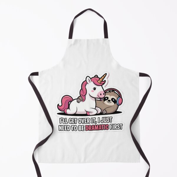 Item preview, Dramatic Unicorn and Sloth designed and sold by NiftyWrx.