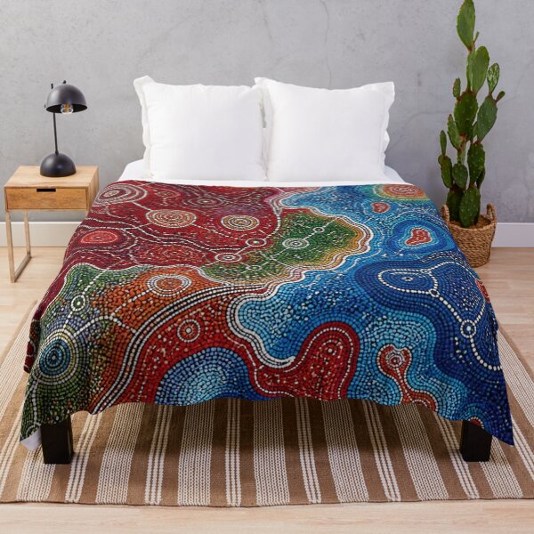 Item preview, Aboriginal Inspired Dot Art - Lava and Water Circular Epicenters designed and sold by GrinGalore.