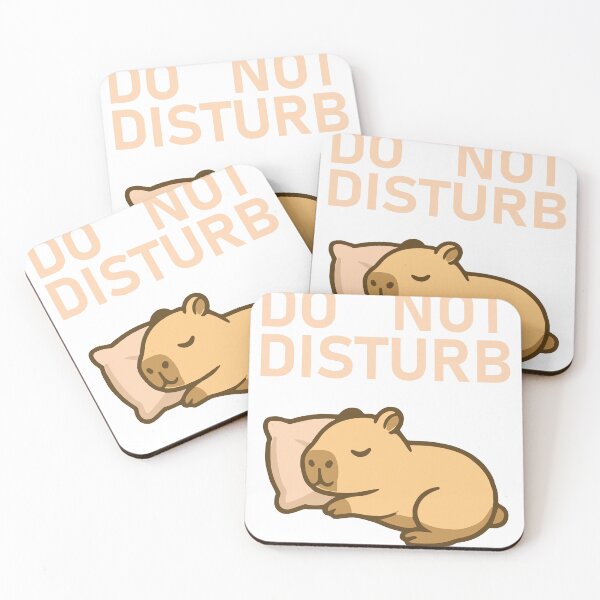 Item preview, Capy Snooze - Capybara Not Disturb Nap Sticker - Tee designed and sold by RedStreamStudio.