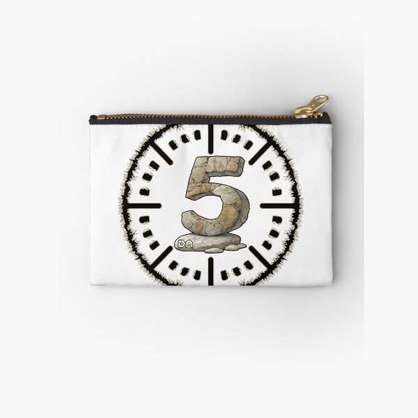 Item preview, Stone Carved Number 5 Ancient Tribal Badge Symbol Illustration designed and sold by DesignArtist.ia.