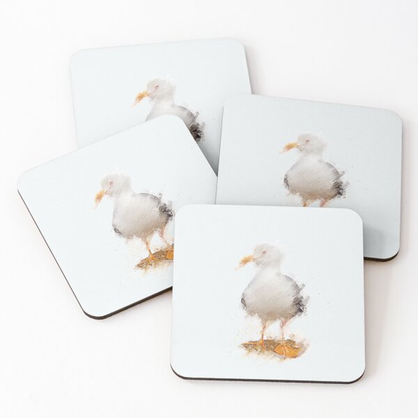 Item preview, Gaviota en acuarela, ave costera designed and sold by WhiteBreeze.